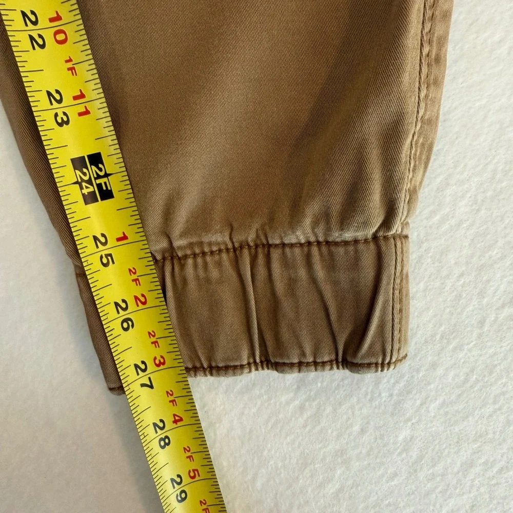 Hollister Skinny Tapered Jogger Elastic Drawstring Mens‎ Medium Brown
